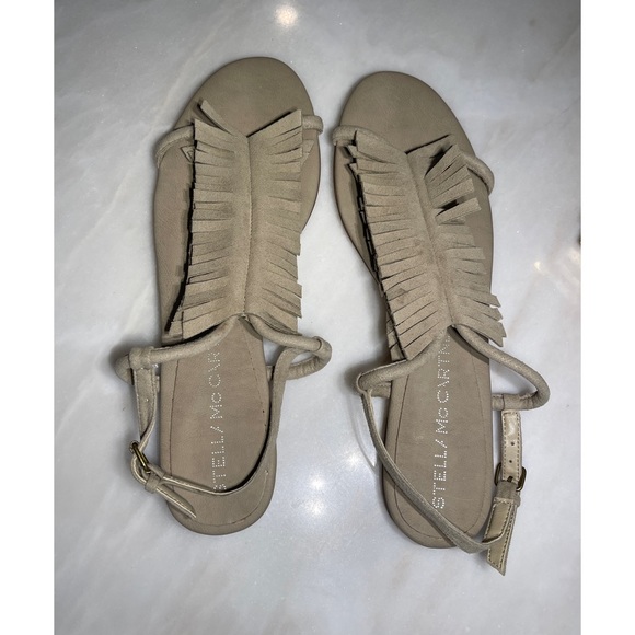 Stella McCartney Fringe T-Strap a Sandal 40 - Picture 4 of 8
